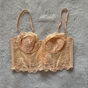 Urban outfitters peach corset top